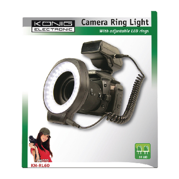 KN-RL60 On-camera 60 led camera ring lamp Verpakking foto